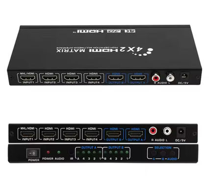 Высокое разрешение HDMI Matrix Switcher HDCP2.2 Поддержка и 4Kx2k 60Hz