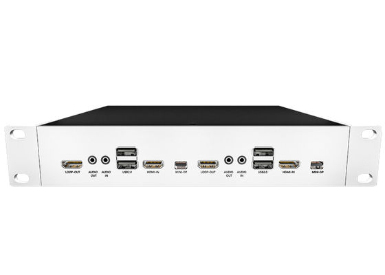 Модульный оптоволоконный KVM-узел TX/RX с выходом 4K60 4:4:4, совместимый с SFP и картой видеостены, оптоволоконный KVM-переключатель
