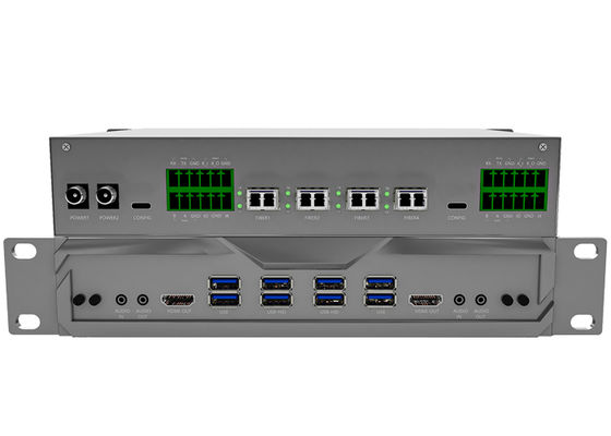 Модульный матричный коммутатор KVM из волокна с ультранизкой задержкой и поддержкой видеостены для камер управления