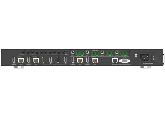 VINCAN 4x4 HDBaseT HDMI матричный коммутатор с 4K604:4:4, PoC и 4 приемника для профессиональной аудиодистрибуции
