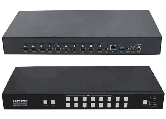 входной сигнал 1Ch 9Ch 4K вывел наружу Switcher HDMI Multiviewer 9x1 безшовный
