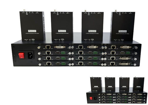 Разъем-розетка передатчика наполнителя HDMI 4K HDBaseT видео- с 12 портами