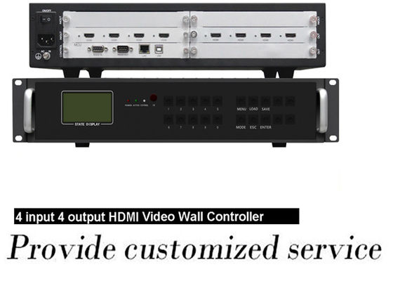 HDMI 4 в 4 из видео- портов регулятора 2x2 RJ45 стены 4K женских для 9 экранов