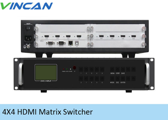 HDMI 4 в 4 из видео- портов регулятора 2x2 RJ45 стены 4K женских для 9 экранов