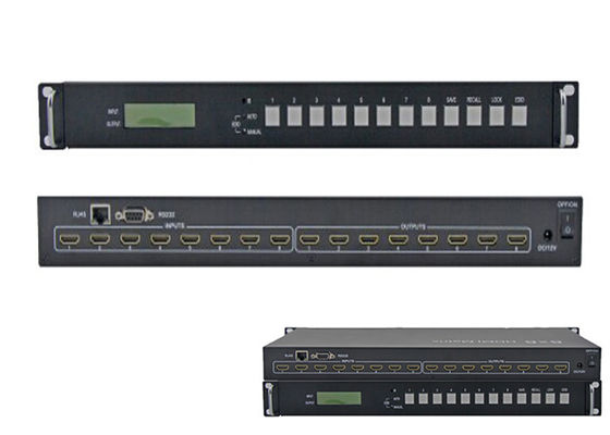 8 В 8 ИЗ инфракрасн 1080P Switcher 8x8 4Kx2k 30Hz 3D матрицы HDMI 1,4