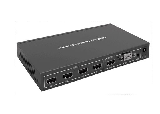 4 квадрацикл Multiviewer Hdmi 4K входного сигнала с выходом 1XHDMI и выходом 1XVGA