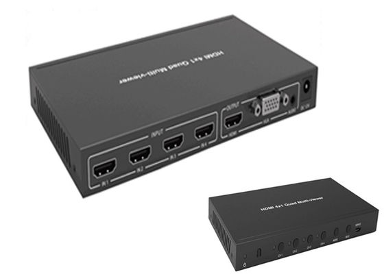 Полный квадрацикл Hdmi Multiviewer 1080P 3D 4k 60hz 4x1 с безшовной функцией Switcher