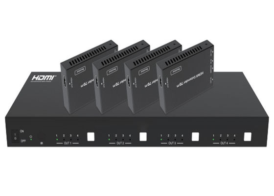 70m Ir Hdbaset Matrix 18gbps 4x4 Hdmi2.0 Поддерживает Ethernet Edid