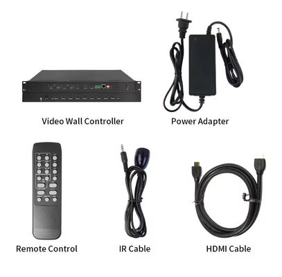 Процессор видеонаблюдения 4K для светодиодного дисплея 1x4/4x1 Splicing & Wall Split Support