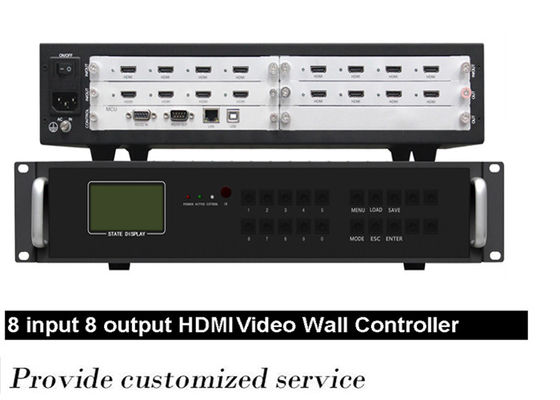 2x2 2x4 Сигнальный модульный видеостенный контроллер для ЖК-дисплея HDMI выходный порт