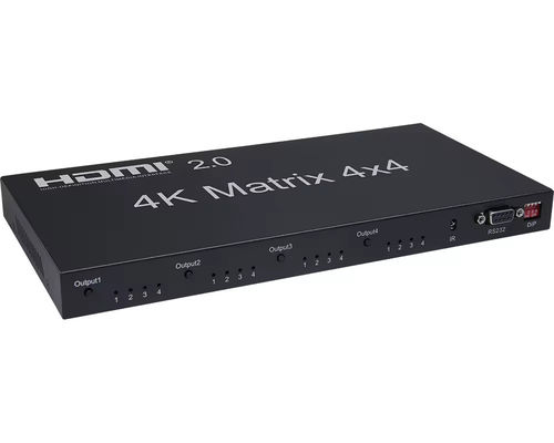 Поддержка EDID 70 метров IR HDBaseT 4X4 HDMI матричный коммутатор с IR дистанционным управлением