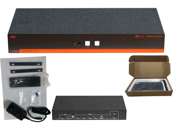 Серийный порт D-type Connector HDMI Video Wall Controller 2x1 Настенные режимы Поддержка ODM
