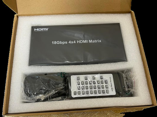EDID Поддерживается 4x4 HDMI матрица с пропускной способностью 225 МГц и RS-232 управления