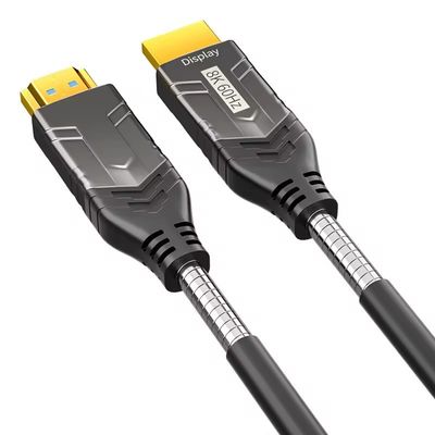 Высокопроизводительный 100-метровый HDMI волоконно-оптический кабель поддерживает разрешение 4K и беспотерийный сигнал