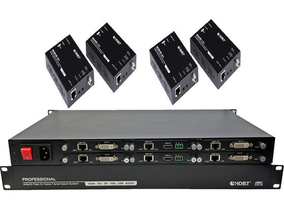 4K HDMI HDBaseT передатчик и приемник 6 портов расширителя с POC Power