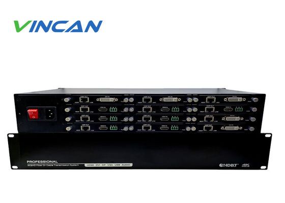 Профессиональный HDBaseT расширитель на стойке 4K @ 60Hz беспропускная передача, до 100 м