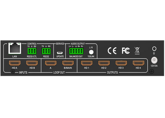 2 в 4 из 2х4 Hdmi Splitter с видео настенным адаптером 2х2 видео настенный контроллер - 4k
