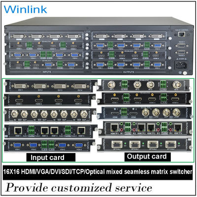 ТВ поддержки 3D управлением инфракрасн Switcher RS232 матрицы 16x16 HDCP1.4 HDMI