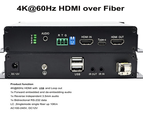HDMI 4K оптический удлинитель.