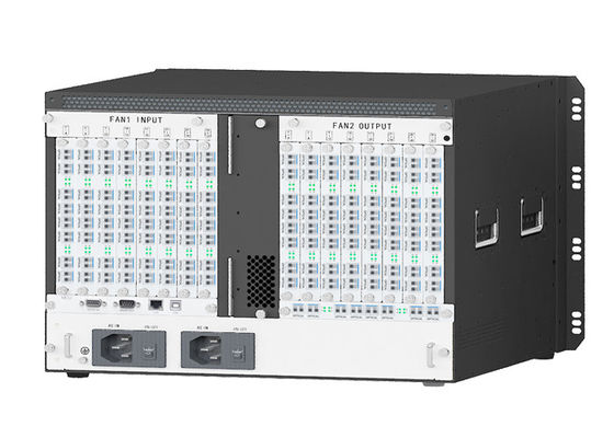 7 U 136 портов волоконно-оптический KVM передатчик и приемник узла KVM волоконной матрицы