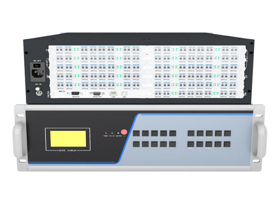 3840x2160 60 Гц и обратная совместимость Расширенная FPGA 88 портов 3.5U Fiber KVM Matrix