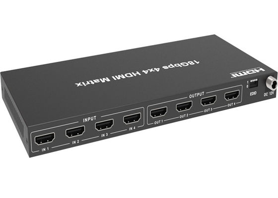 приложение металла Switcher 4x4 18Gbps 4k HDMI HDCP 2,2 видео-