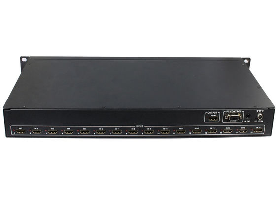 Предохранение от ESD Switcher квадрацикла RS232 16x1 HDMI MultiViewer безшовное