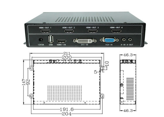 HDMI видеостенный контроллер - многоэкранный дисплейный процессор с поддержкой 4K Ultra HD