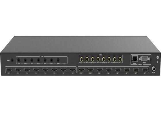 Switcher матрицы функции 18Gbps 8x8 HDMI ДУГИ с приложением металла