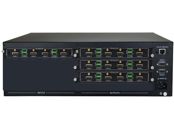 Модульный видео- Switcher матрицы 4x12 с управлением локальных сетей RS232 инфракрасн