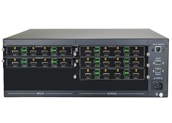 Безшовный Switcher HDCP матрицы 8x16 модульный 4k HDMI видео-