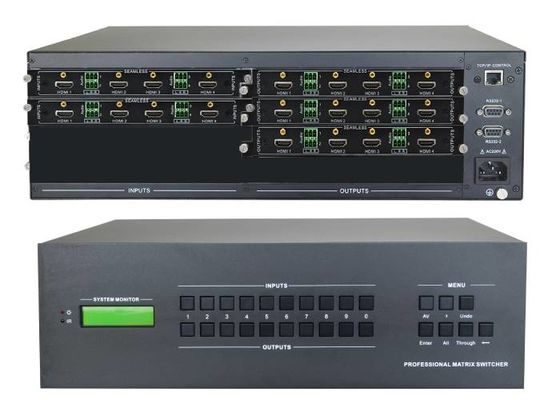 Switcher матрицы выхода входного сигнала 16-Ch 4k Hdmi 8-Ch 4k HDMI видео- с установленной стеной