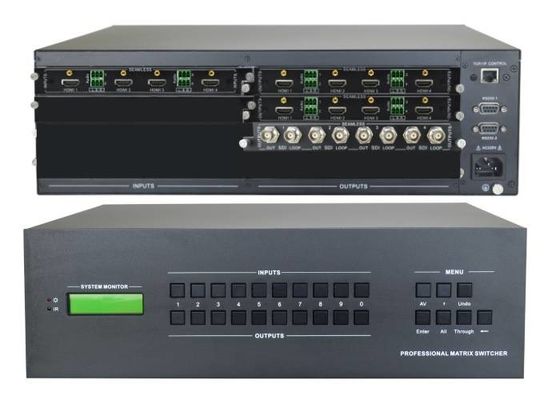 Выполненные на заказ 4 во вне видео- Switcher матрицы 12 для умного конференц-зала