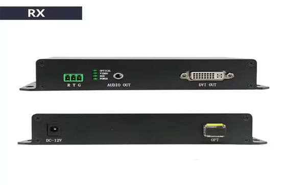 20 км DVI Fiber Extender 1080p@60Hz HDMI 1.3 и 3.5 мм поддержка аудио