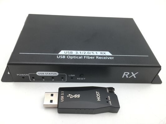 Оптический удлинитель USB 3.0 с дальностью 300 м, скоростью 5 Гбит/с и 4-портовым USB-хабом
