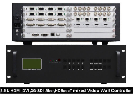 Выполненное на заказ HDMI DVI видео- волокно HDBaseT регулятора 3G SDI стены смешало